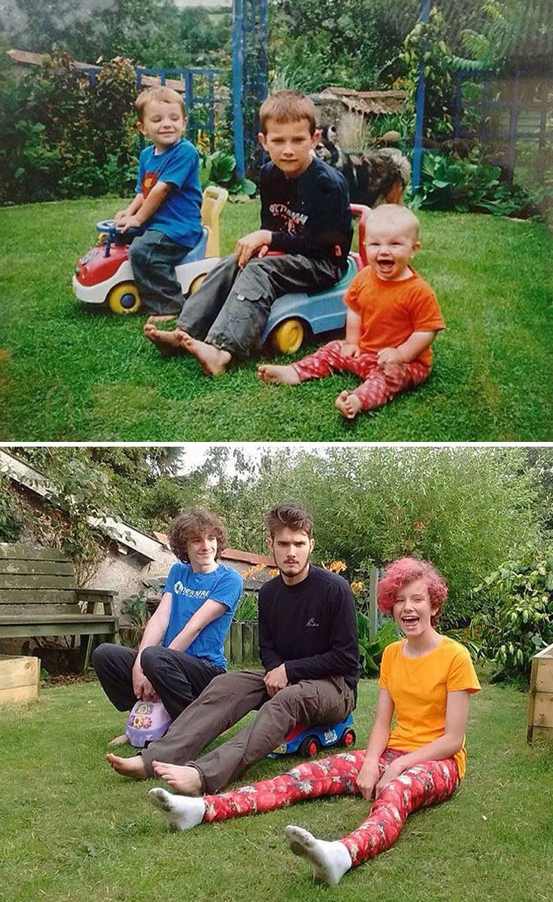 Вернулся через много лет. Семейные фотосессии спустя года. Семейные снимки в детстве и сейчас. Смешные семейные фотосессии. Фото спустя годы.