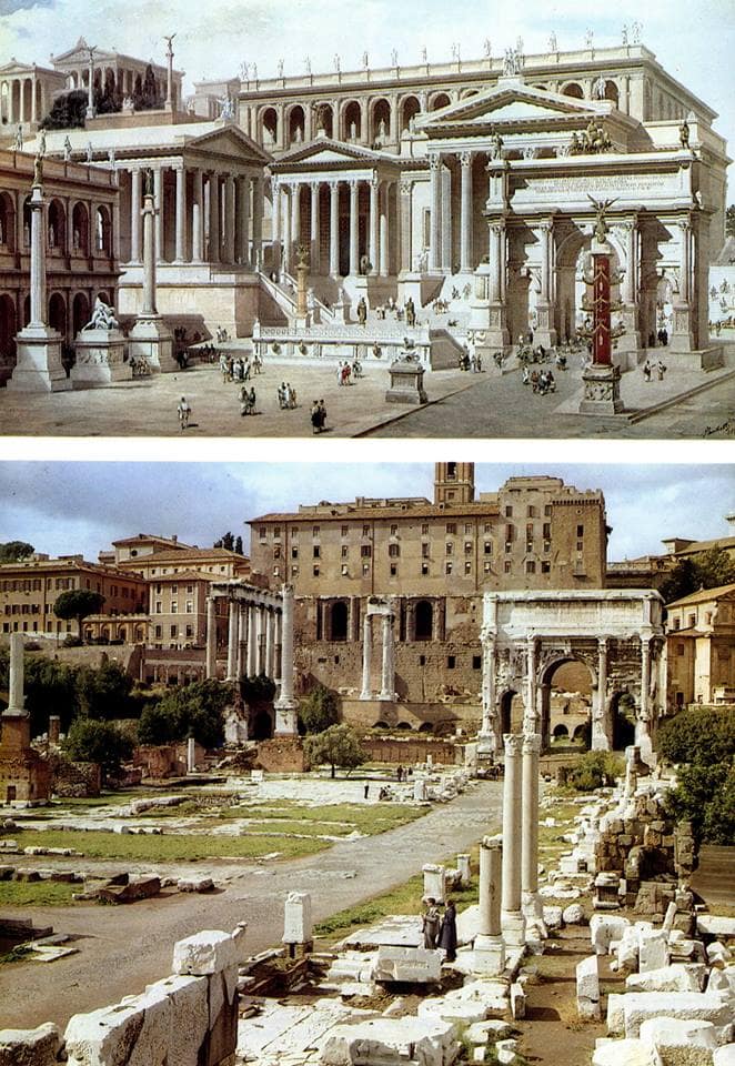 Как выглядели 12 культовых сооружений Римской империи 2000 лет назад и что от них осталось сейчас